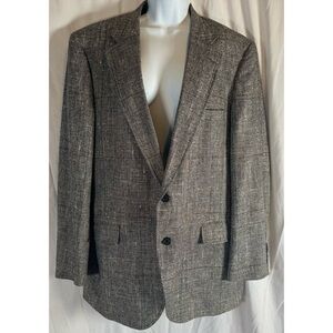 90’s Vintage ‘Racquet Club’ Multicolor Windowpane Plaid Blazer